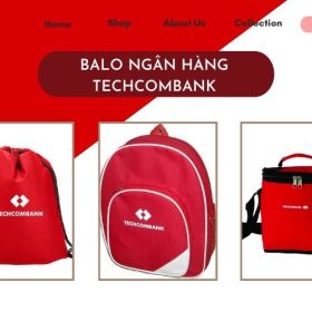 Balo Ngân hàng Techcombank – Balo Quà Tặng In Logo Công Ty